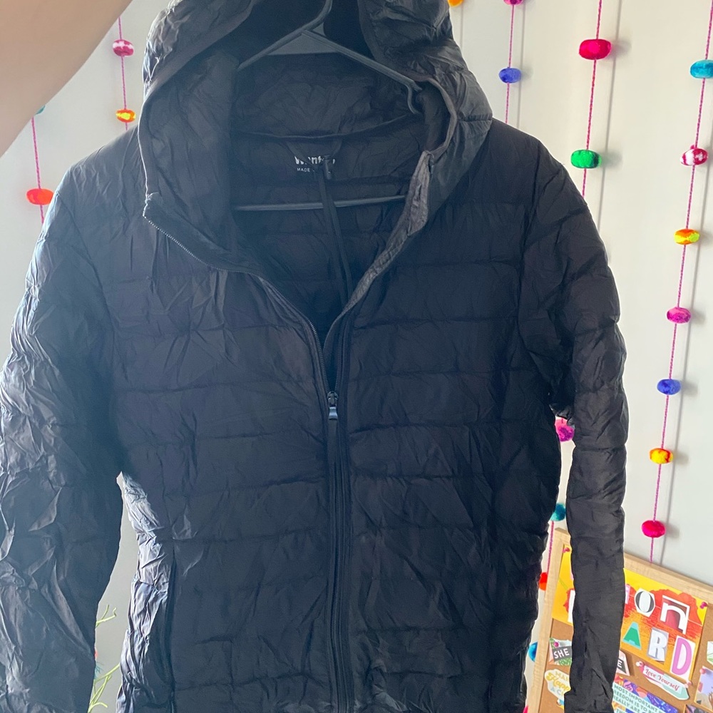 Black fall winter jacket